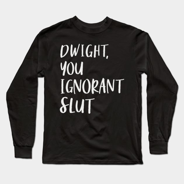 Dwight! Long Sleeve T-Shirt by Whettpaint